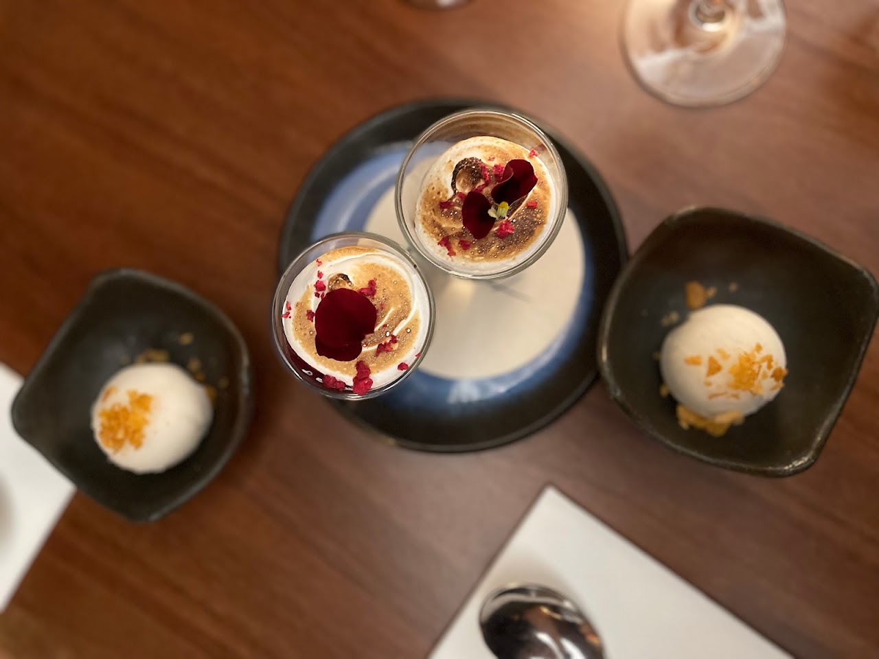 Desserts served at Toko Restaurant